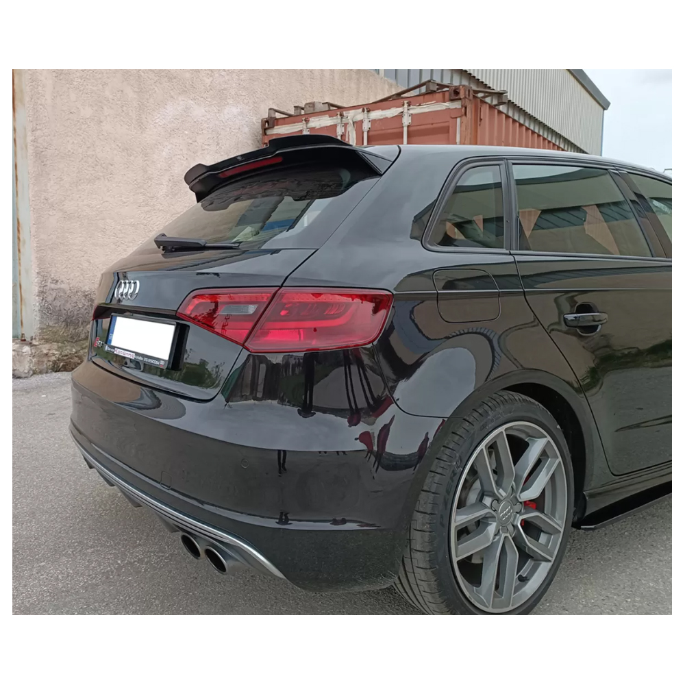 Εικόνα 4 από 10 — Motordrome – Επιπρόσθετη Αεροτομή για Audi S3 / A3 S-Line 8V / 8V FL Hatchback / Sportback – 1 Τεμ.  (A-487)