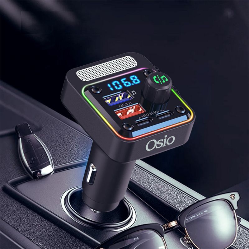 Εικόνα 9 από 9 — FM TRANSMITTER ΑΝΑΠΤΗΡΑ 12V ΜΕ BLUETOOTH OFT-4260BT ΦΟΡΤΙΣΤΗ USB TYPE-A + USB TYPE-C OSIO