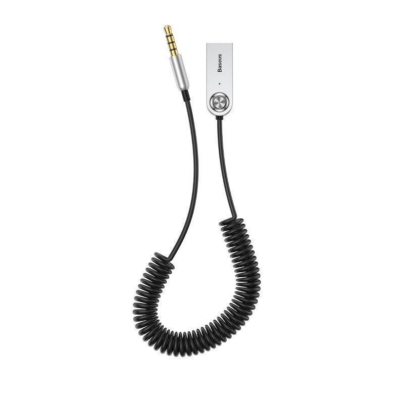 Εικόνα 1 από 6 — Amio – ΑΝΤΑΠΤΟΡΑΣ AUDIO BLUETOOTH 5.0 ΑΠΟ USB ΣΕ AUX ΜΑΥΡΟ ΣΠΙΡΑΛ – 1 τεμ. (BAS29048/AM)