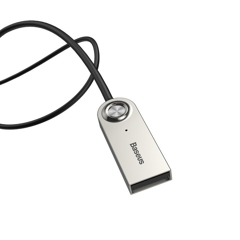Εικόνα 2 από 6 — Amio – ΑΝΤΑΠΤΟΡΑΣ AUDIO BLUETOOTH 5.0 ΑΠΟ USB ΣΕ AUX ΜΑΥΡΟ ΣΠΙΡΑΛ – 1 τεμ. (BAS29048/AM)