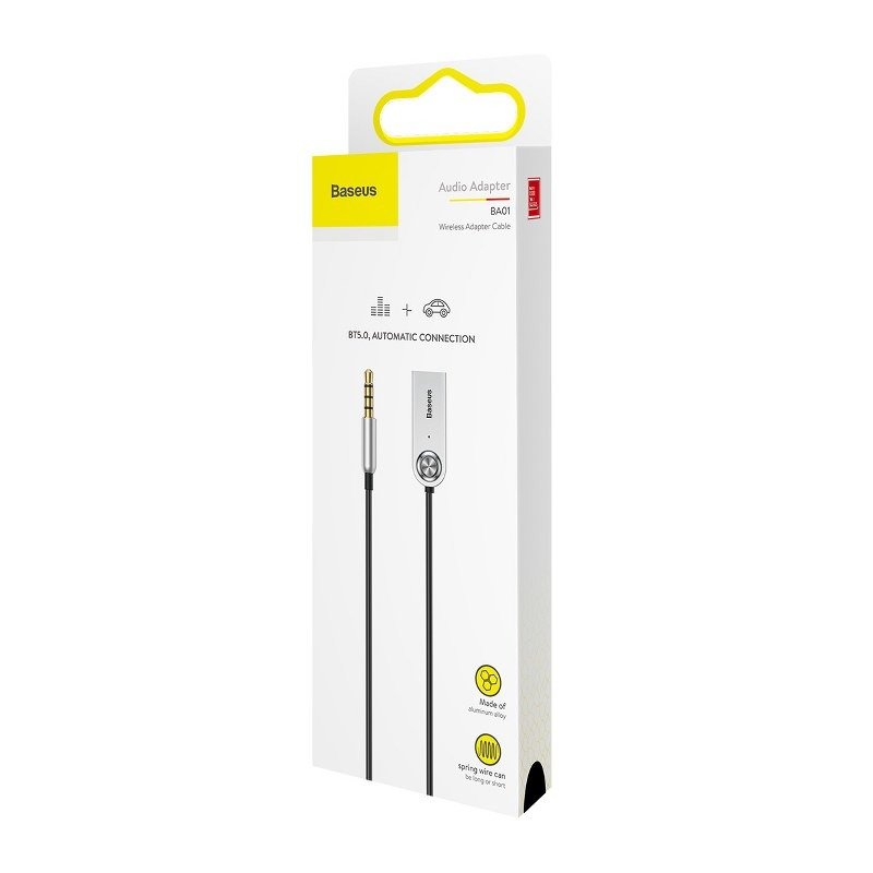 Εικόνα 6 από 6 — Amio – ΑΝΤΑΠΤΟΡΑΣ AUDIO BLUETOOTH 5.0 ΑΠΟ USB ΣΕ AUX ΜΑΥΡΟ ΣΠΙΡΑΛ – 1 τεμ. (BAS29048/AM)