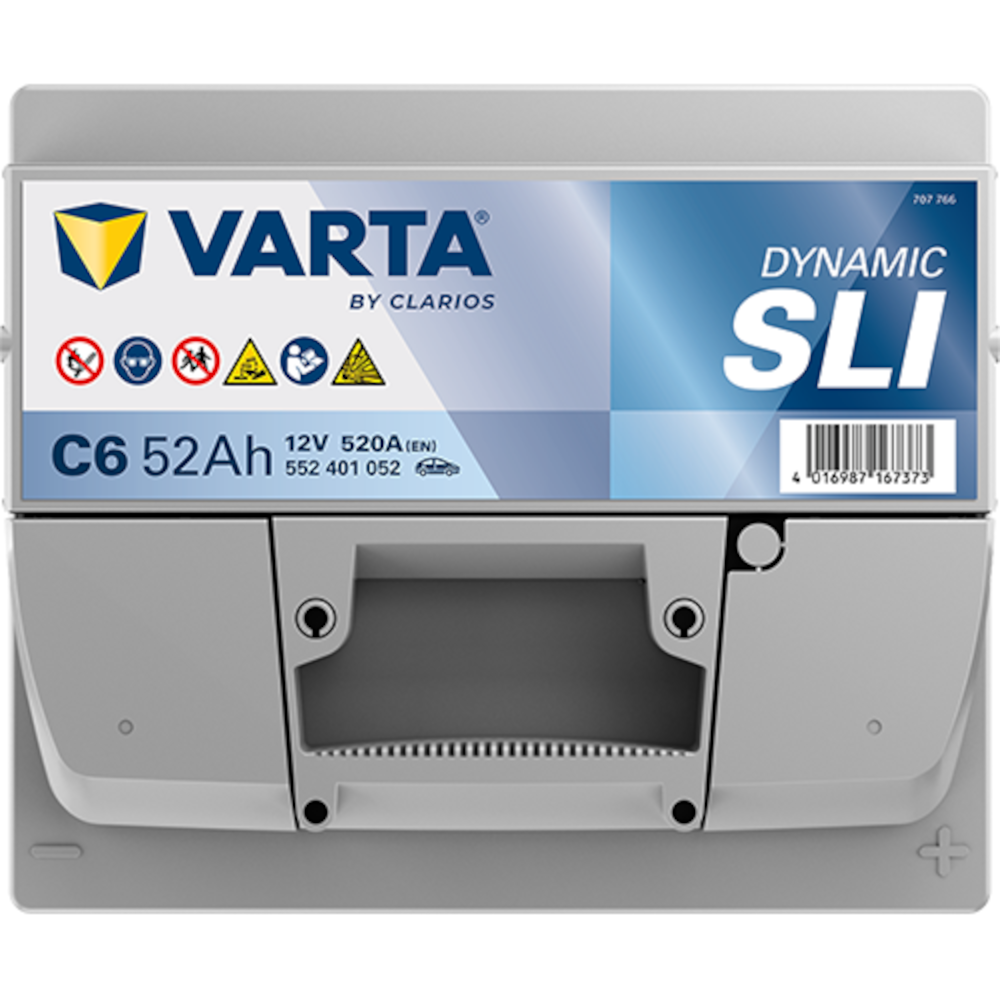 Εικόνα 3 από 3 — Μπαταρία αυτοκινήτου Varta C6 12V 52Ah