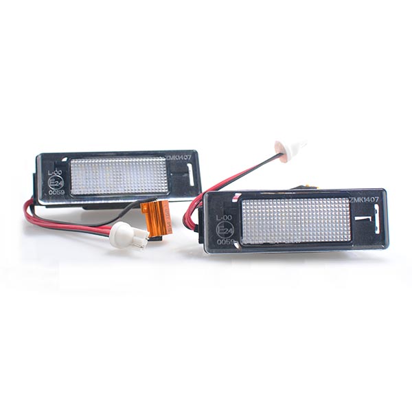 Εικόνα 1 από 2 — ΦΩΤΑ ΠΙΝΑΚΙΔΑΣ LED PEUGEOT / CITROEN MTECH – 2 ΤΜΧ.