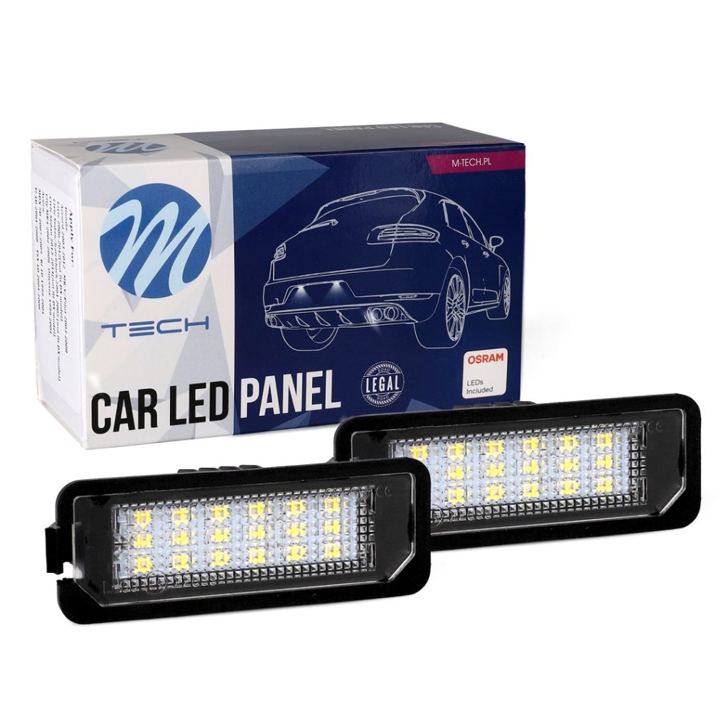 Εικόνα 2 από 2 — ΦΩΤΑ ΠΙΝΑΚΙΔΑΣ LED VW / SEAT / PORSCHE MTECH – 2 ΤΜΧ.