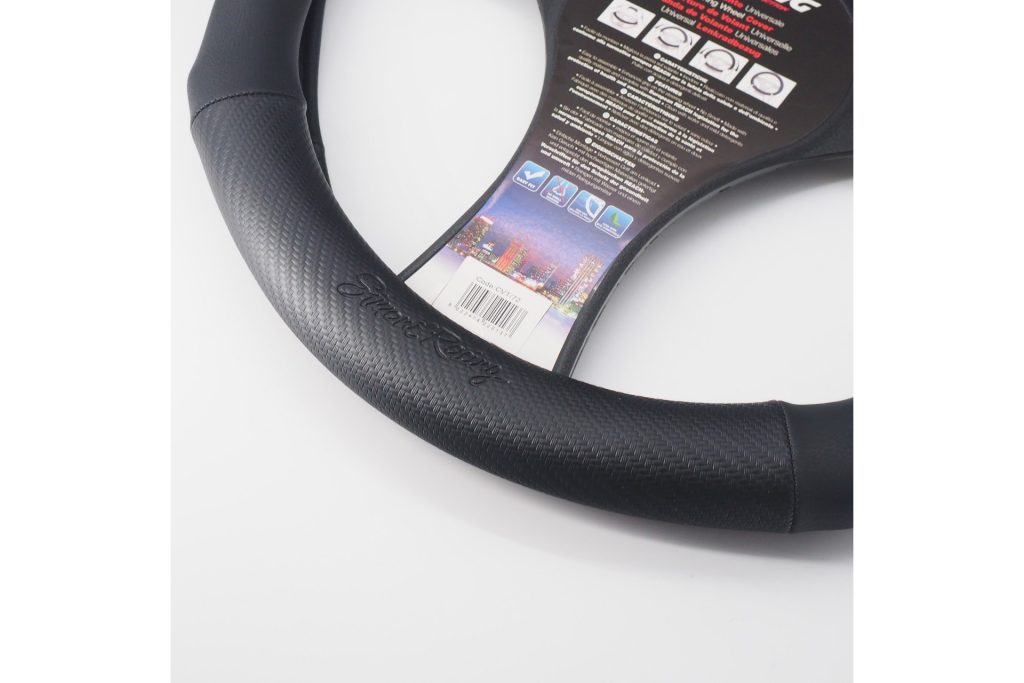 Εικόνα 2 από 3 — ΚΑΛΥΜΜΑ ΤΙΜΟΝΙΟΥ RACE CARBON LOOK  ΜΑΥΡΟ/CARBON/ΔΑΚΤΥΛΙΔΙ ΚΟΚΚΙΝΟ ΟΙΚΟΛΟΓΙΚΟ ΔΕΡΜΑ 37-39cm SIMONI RACING – 1 TEM.