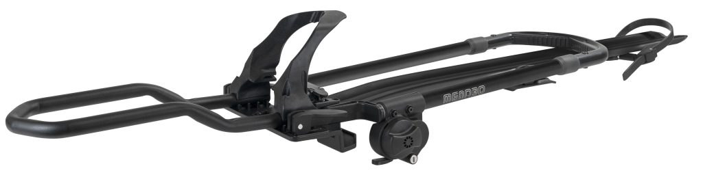 Εικόνα 2 από 14 — Menabo – Βάση Ποδηλάτου Οροφής Clover SX Black Αριστερή για 1 Ποδήλατο έως 25kg, E-Bike, Fat Bike και MTB με Διπλό Αντικλεπτικό Σύστημα σε μαύρο χρώμα – 1 Τεμ. (14850/MB)