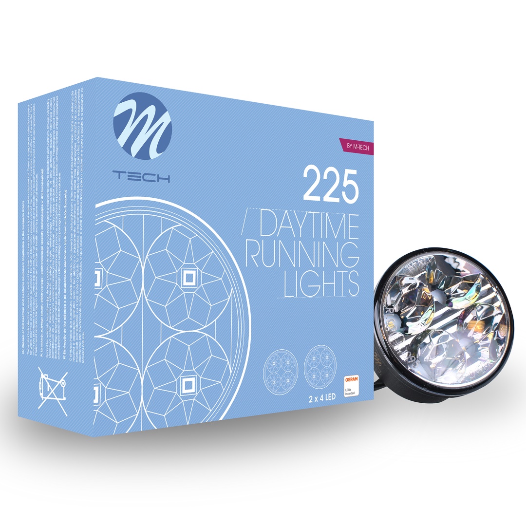 Εικόνα 5 από 6 — DRL 225se 12V OSRAM ΠΡΟΣΘΕΤΟ DAYTIME ΔΙΕΘΝΗ OSRAM ΜΕ 2x4HP LED ΣΤΡΟΓΓΥΛΟ 70x36mm 2ΤΕΜ. M-TECH