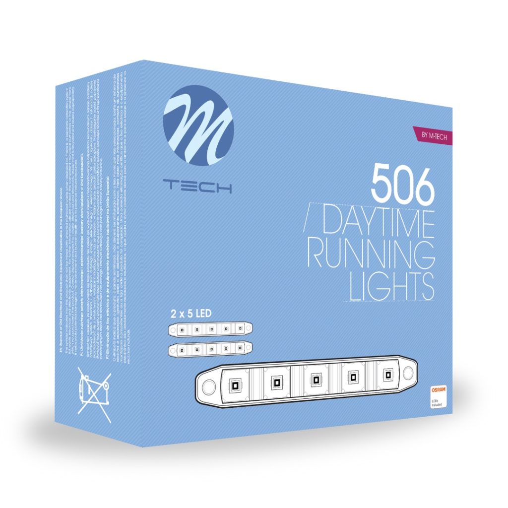 Εικόνα 2 από 3 — ΠΡΟΣΘΕΤΟ DAYTIME DRL 506SE 12V – OSRAM – ΔΙΕΘΝΕΣ (ΜΕ 2X5HP LED – 160X35mm – 53X25mm) – 2 ΤΕΜ. M-TECH