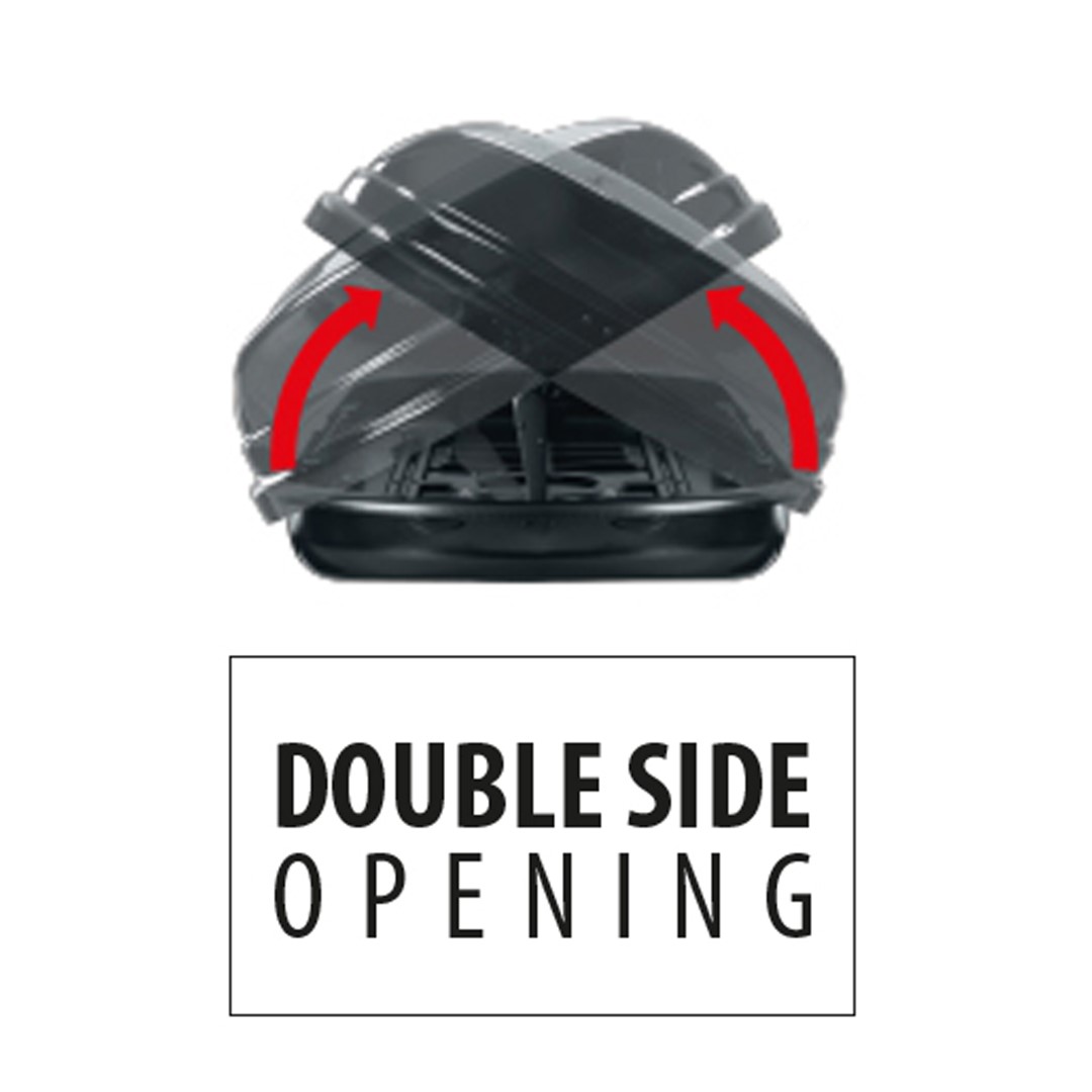 Εικόνα 3 από 5 — ΜΠΑΓΚΑΖΙΕΡΑ ΟΡΟΦΗΣ DIAMOND 450 DUO BLACK (ΜΑΥΡΗ/ΓΥΑΛΙΣΤΕΡΗ) MENABO
