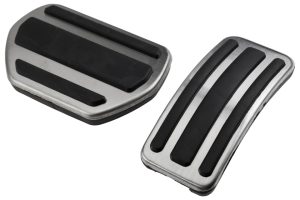 NTY - Σετ Πεντάλ για Αυτόματο Κιβώτιο για Citroen C3 / C4 / DS3 / DS4 και Peugeot 207 / 208 / 301 / 307 / 308 / 2008 με αντιολισθητική επιφάνεια για σταθερό πάτημα - 1 Σετ (EZC-PE-111)