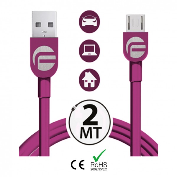Εικόνα 1 από 2 — ΚΑΛΩΔΙΟ USB 2 ΣΕ 1 FIFO MICRO USB 213 cm (ΦΟΡΤΙΣΗΣ/ΣΥΓΧΡΟΝΙΣΜΟΥ)