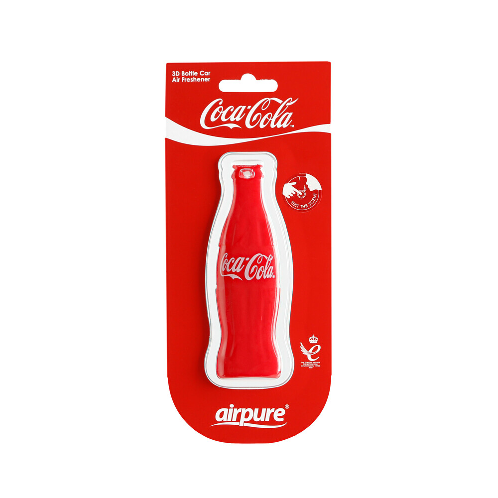 Εικόνα 6 από 8 — ΑΡΩΜΑΤΙΚΑ ΚΡΕΜΑΣΤΑ 3D BOTTLE  ΣΕ ΣΧΕΔΙΟ ΜΠΟΥΚΑΛΙ COCA-COLA ΔΙΑΦΟΡΑ ΑΡΩΜΑΤΑ ΣΕ DISPLAY 12ΤΕΜ.