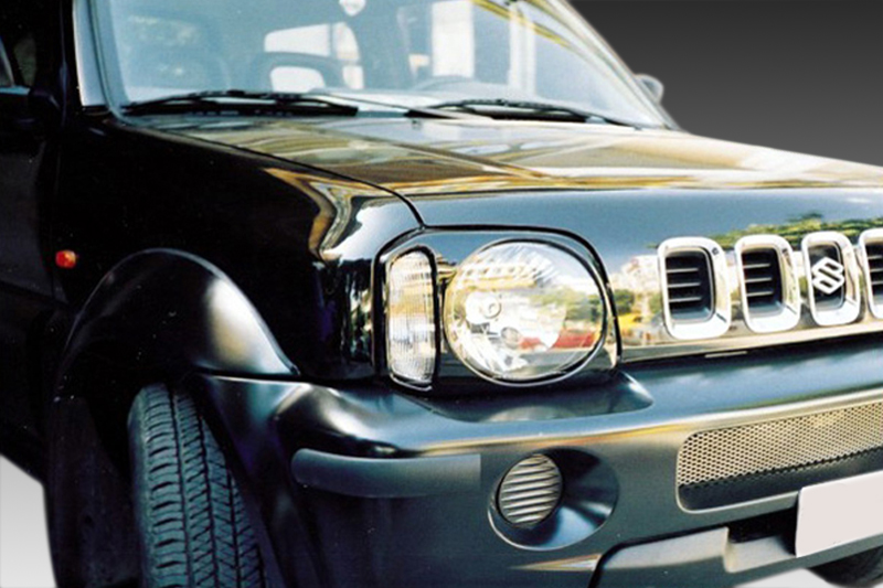 Εικόνα 1 από 1 — Motordrome – Μασκάκια Φανών για Suzuki Jimny Mk1 (1998-2018) – 1 Σετ. (FR.00.0016)