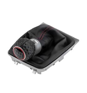 ΠΟΜΟΛΟ ΤΑΧΥΤΗΤΩΝ ΓΙΑ VW GOLF VII GTI 2013+ ΜΕ ΕΝΔΕΙΞΗ 6 ΤΑΧΥΤΗΤΩΝ ΚΑΙ ΦΟΥΣΚΑ ΜΑΥΡΟ-ΚΟΚΚΙΝΟ NTY - 1 TEM.