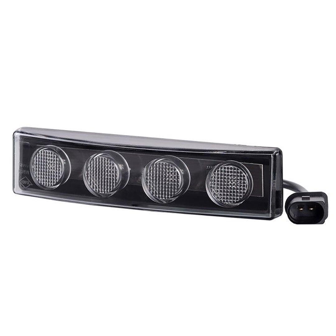 Εικόνα 1 από 3 — DRL HOR64 12/24V ΠΡΟΣΘΕΤΟ DAYTIME ΔΙΕΘΝΗ ΜΕ 4LED 0,5W 181x48mm ΜΑΥΡΟ ΜΕ ΦΙΣ 1ΤΕΜ