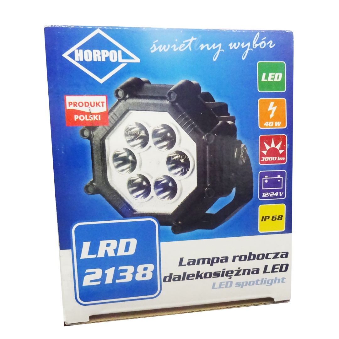 Εικόνα 3 από 3 — ΠΡΟΒΟΛΕΑΣ ΕΡΓΑΣΙΑΣ (ΣΠΟΤ) 12/24V HOR73 40W 3000lm 6LED 8ΓΩΝΟΣ 107x81mm