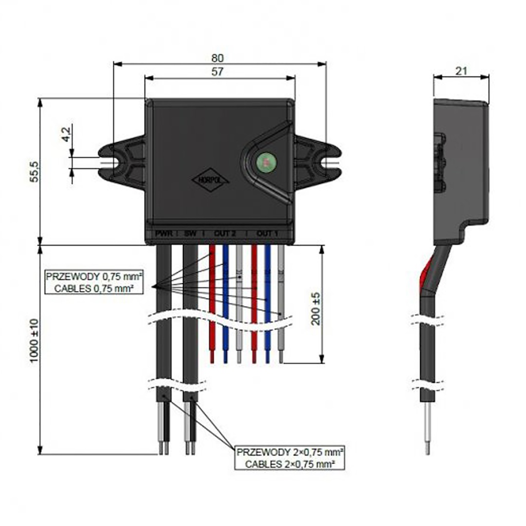 Εικόνα 2 από 3 — ΠΛΑΚΕΤΑ ΣΥΓΧΡΟΝΙΣΜΟΥ CONTROL UNIT ΜΕ ΤΗΛΕΧΕΙΡΙΣΜΟ ΓΙΑ ΦΩΤΑ ΠΡΟΕΙΔΟΠΟΙΗΣΗΣ HOR78