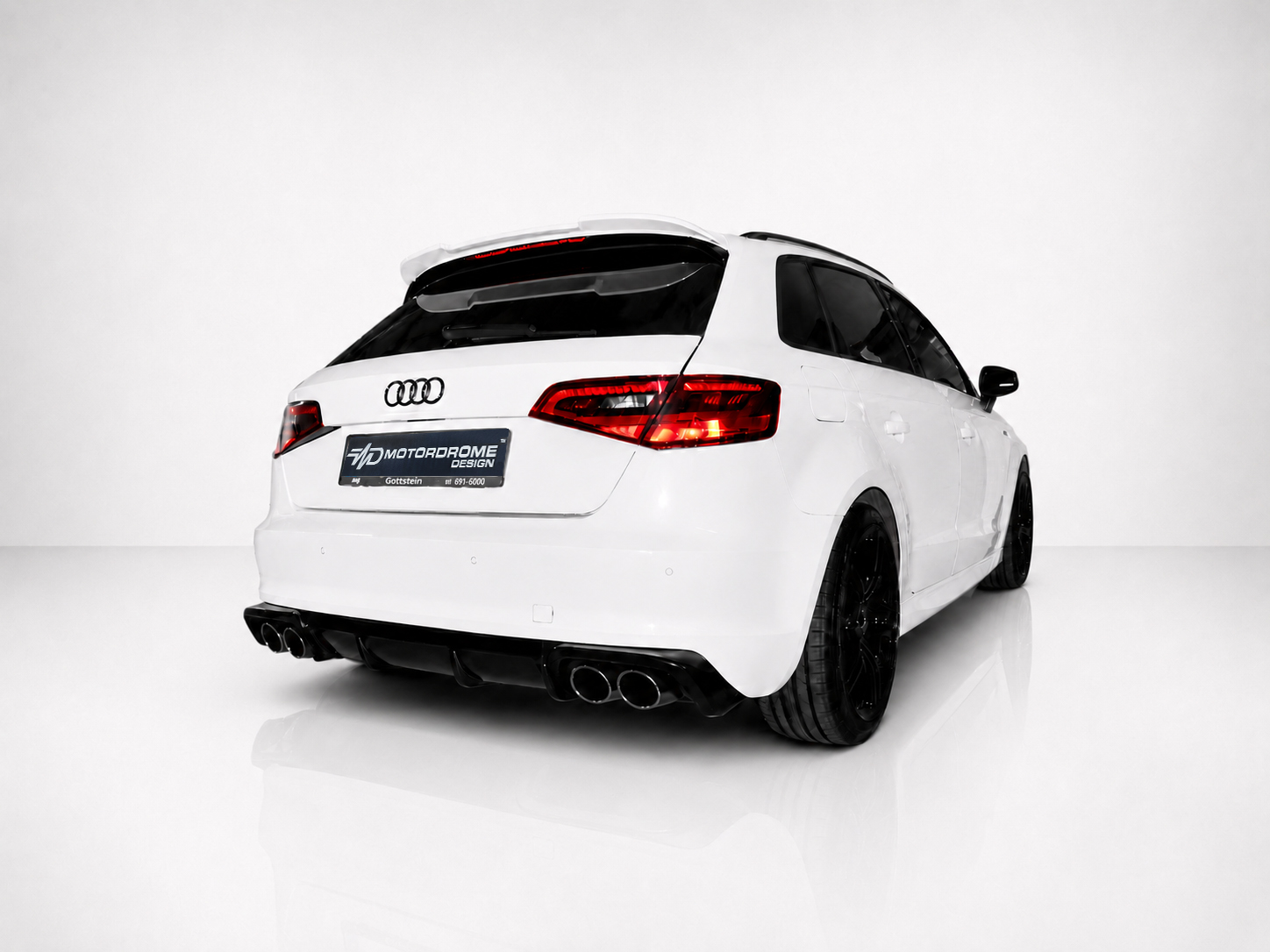 Εικόνα 1 από 2 — Motordrome – Πίσω Διαχύτης για Audi A3 8V Sportback (2013-2016) (Εξάτμιση L+R) – 1 Τεμ.  (K152-002)