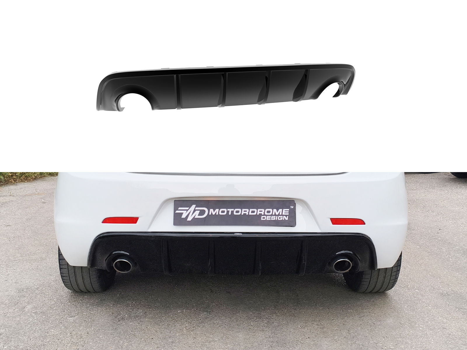 Εικόνα 1 από 4 — Motordrome – Πίσω Διαχύτης για Alfa Romeo Giulietta (Εξάτμιση L+R) – 1 Τεμ.  (K166-001)