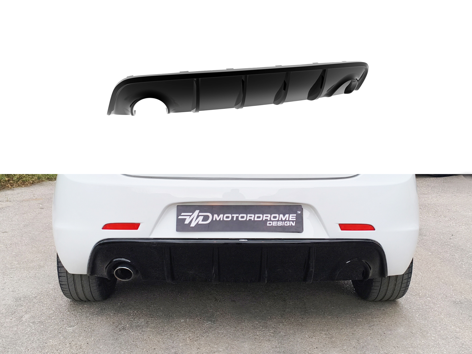 Εικόνα 1 από 6 — Motordrome – Πίσω Διαχύτης για Alfa Romeo Giulietta (Μονή Εξάτμιση) – 1 Τεμ.  (K166-002)