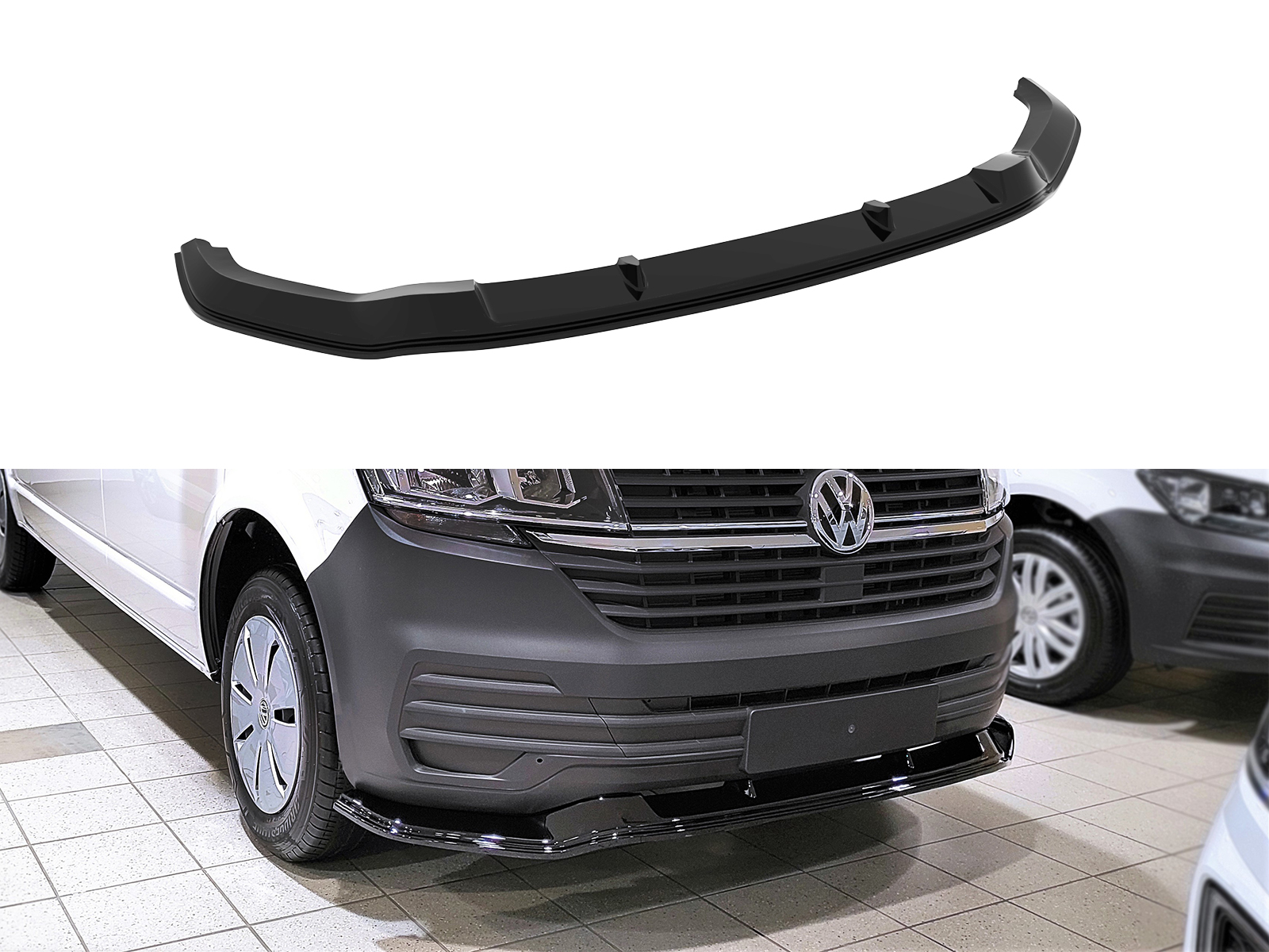 Εικόνα 1 από 5 — Motordrome – Εμπρός Σπλίτερ V.1 για Volkswagen T6.1 Standard Bumper – 1 Τεμ.  (K168-001)