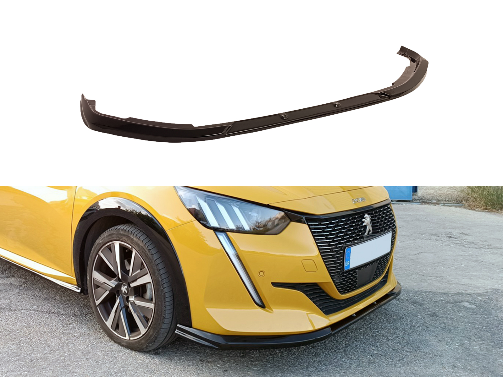 Εικόνα 1 από 5 — Motordrome – Εμπρός Σπλίτερ V.2 για Peugeot 208 Mk2 (2019-2023) – 1 Τεμ.  (K173-004)