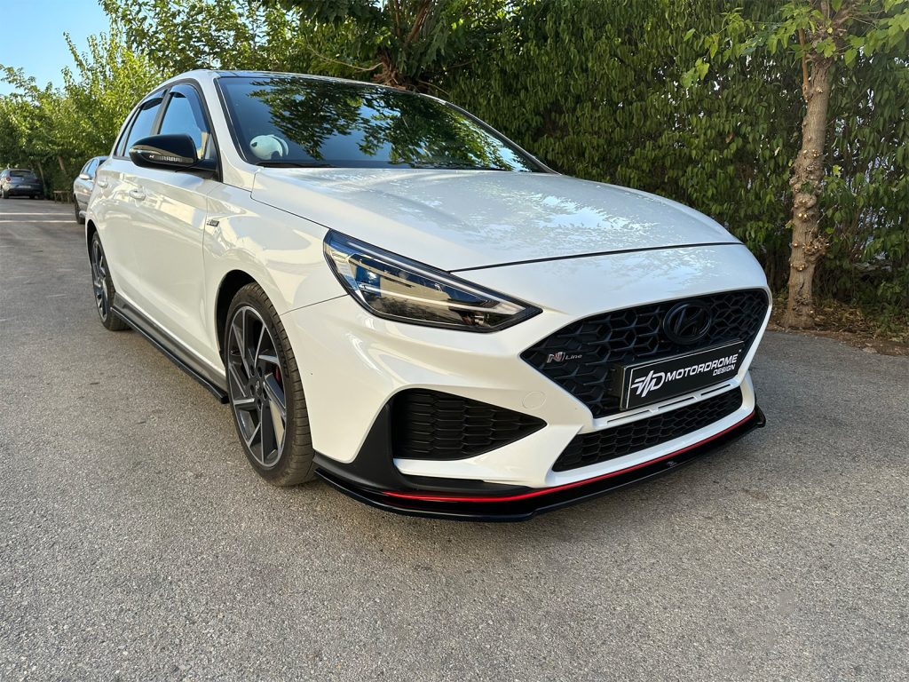 Εικόνα 4 από 6 — Motordrome – Εμπρός Σπλίτερ για Hyundai i30 Mk3 N / N-Line Hatchback / Fastback Facelift (2020-) – 1 Τεμ.  (K180-001)