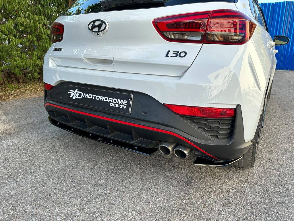 Εικόνα 4 από 6 — Motordrome – Πίσω Σπλίτερ για Hyundai i30 Mk3 N-Line Hatchback Facelift (2020-) – 1 Τεμ.  (K180-002)