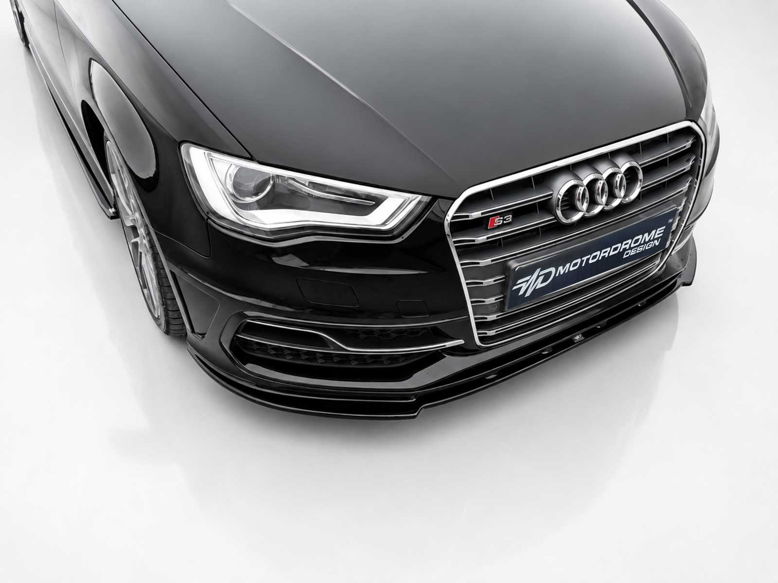 Εικόνα 2 από 6 — Motordrome – Εμπρός Σπλίτερ για Audi S3 / A3 S-Line 8V Hatchback / Sportback – 1 Τεμ.  (K187-001)