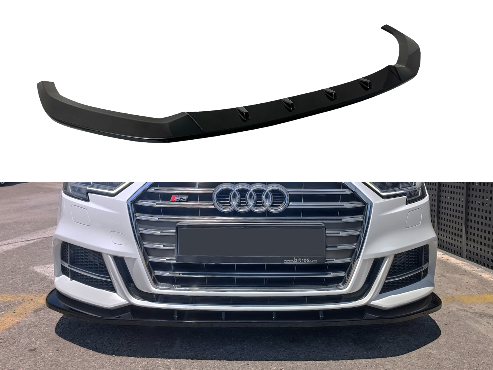 Εικόνα 1 από 6 — Motordrome – Εμπρός Σπλίτερ για Audi S3 / A3 S-Line 8V Facelift Sportback – 1 Τεμ.  (K187-003)