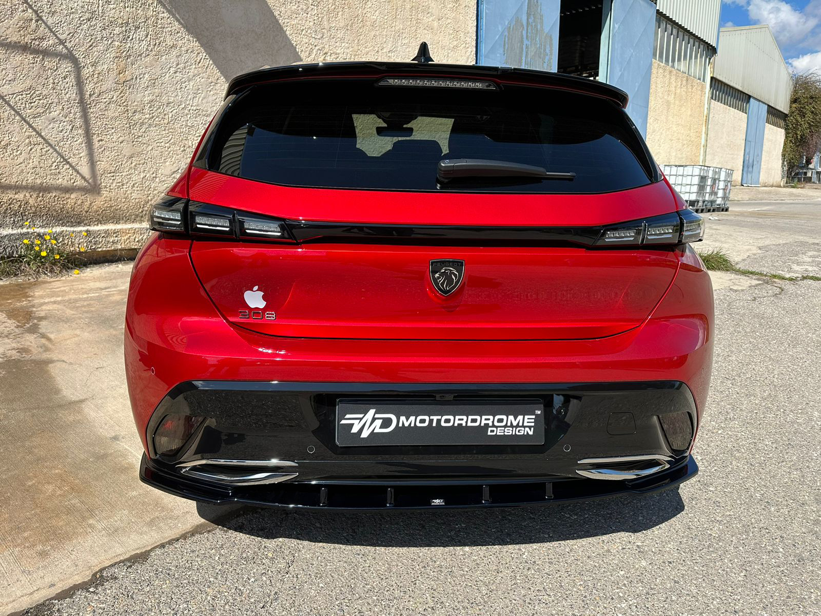 Εικόνα 2 από 7 — Motordrome – Πίσω Σπλίτερ για Peugeot 308 Mk3 Hatchback (2021-) – 1 Τεμ.  (K189-003)