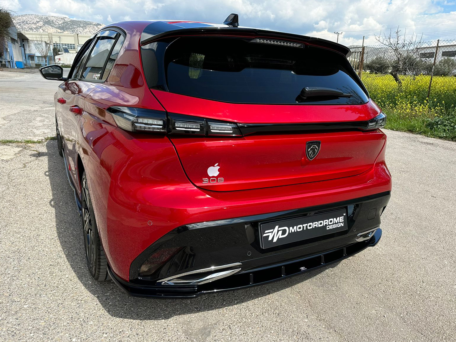 Εικόνα 3 από 7 — Motordrome – Πίσω Σπλίτερ για Peugeot 308 Mk3 Hatchback (2021-) – 1 Τεμ.  (K189-003)
