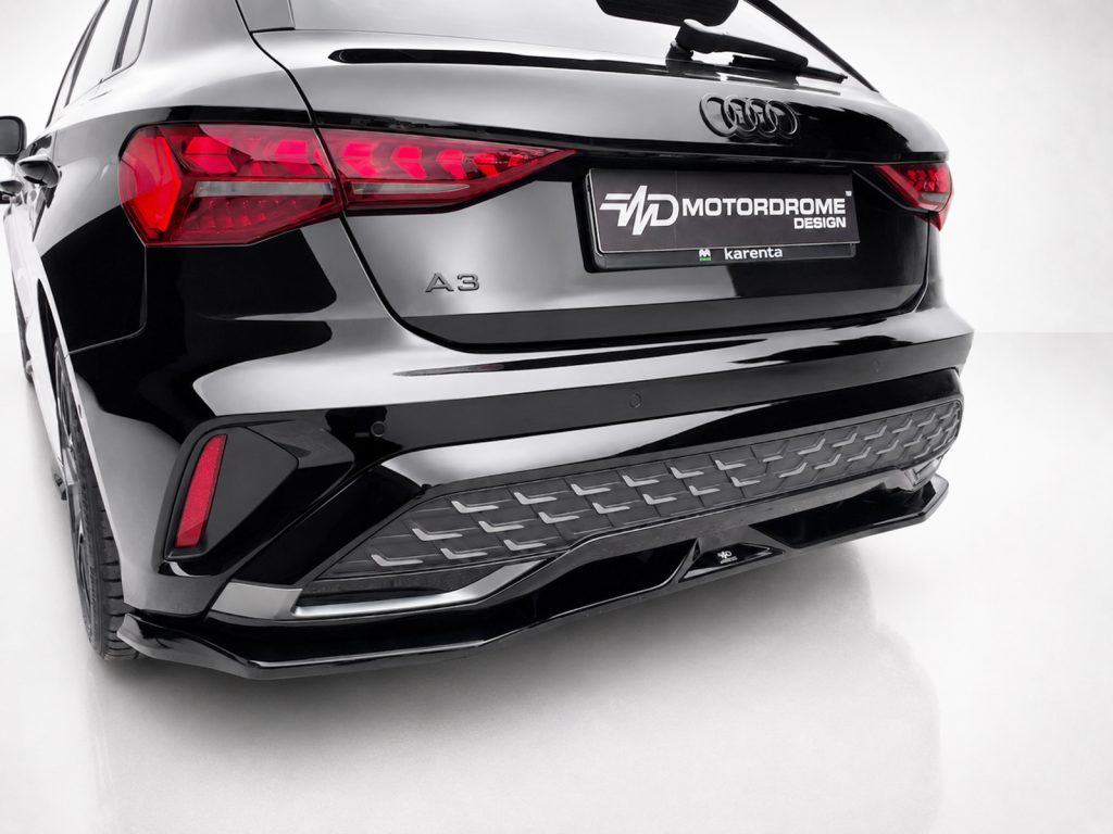 Εικόνα 3 από 6 — Motordrome – Πίσω Σπλίτερ για Audi A3 S-Line 8Y Facelift Sportback – 1 Τεμ.  (K216-005)
