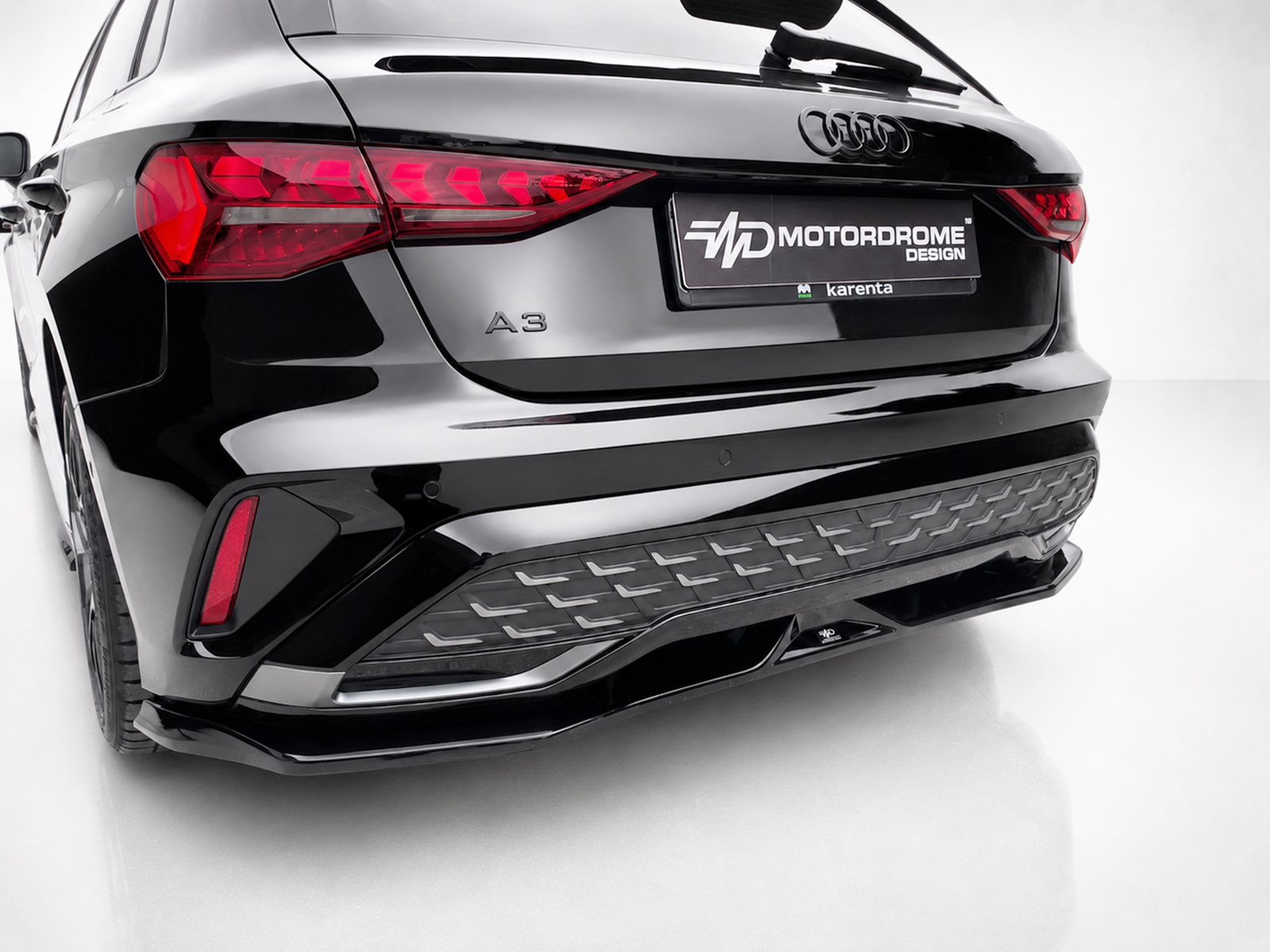 Εικόνα 3 από 6 — Motordrome – Πίσω Σπλίτερ για Audi A3 S-Line 8Y Facelift Sportback – 1 Τεμ.  (K216-005)