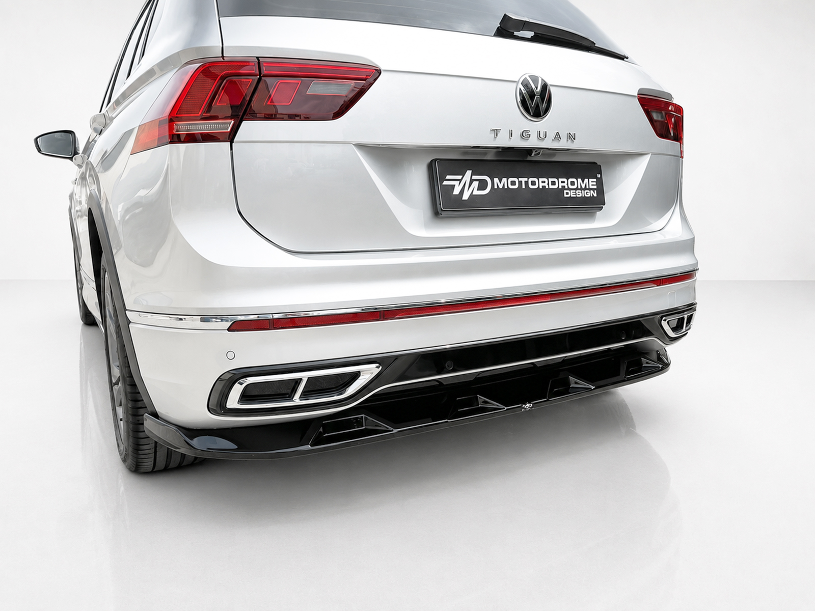 Εικόνα 3 από 4 — Motordrome – Πίσω Σπλίτερ για Volkswagen Tiguan R-Line Mk2 Facelift (2020-2024) – 1 Τεμ.  (K218-003)