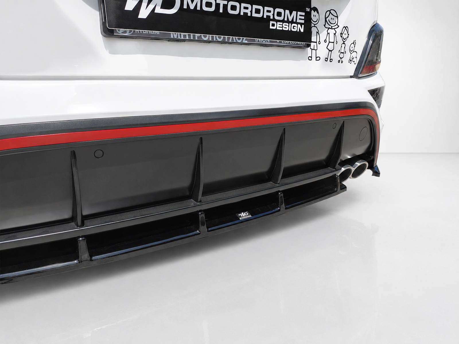 Εικόνα 3 από 4 — Motordrome – Πίσω Σπλίτερ για Hyundai Kona N-Line Mk1 Facelift – 1 Τεμ.  (K223-003)