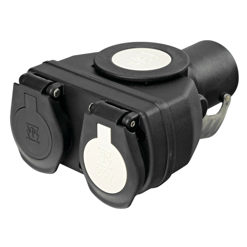 Εικόνα 1 από 3 — ΑΝΤΑΠΤΟΡΑΣ ΦΟΡΤΗΓΟΥ ΔΙΠΛΟΣ 24V 15pin (ISO12098)> 1 TYPE N (ISO1185)+1 TYPE S (ISO 3731) ERICH JAEGER LAMPA – 1 TEM.
