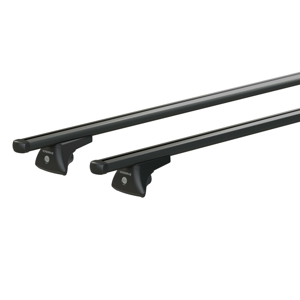 Εικόνα 2 από 6 — ΜΠΑΡΕΣ ΟΡΟΦΗΣ HELIO BLACK (M) 120cm ΑΛΟΥΜΙΝΙΟΥ ΜΑΥΡΗ ΜΕ ΚΛΕΙΔΑΡΙΕΣ (FLUSH RAILING)  NORDRIVE – 2 TEM.