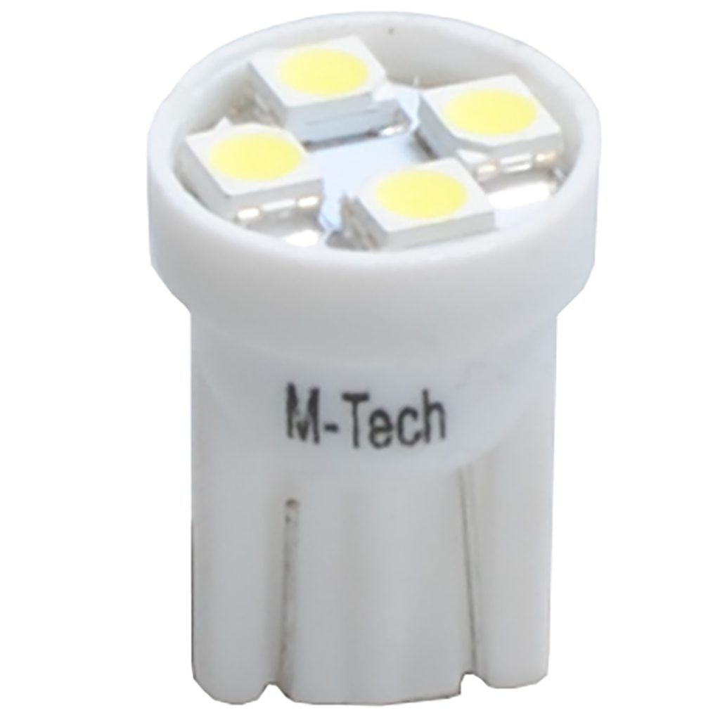 Εικόνα 1 από 1 — T10 W5W 12V W2,1×9,5d LED 4xSMD3528 ΛΕΥΚΟ (ΚΑΡΦΩΤΟ ΑΚΑΛΥΚΟ) 1ΤΕΜ. M-TECH