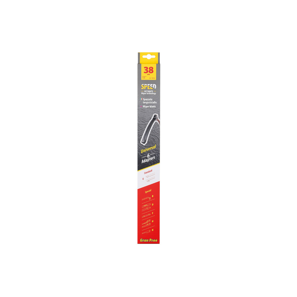 Εικόνα 3 από 3 — ΥΑΛΟΚΑΘΑΡΙΣΤΗΡΑΣ GRAN PREE SPEED MULTI-FIT ΜΕ 6 ΑΝΤΑΠΤΟΡΕΣ 38CM 15” LAMPA – 1 TEM.