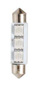 ΛΑΜΠΑΚΙΑ ΠΛΑΦΟΝΙΕΡΑΣ C5W 12V SV8.5 41mm 3xSMD5050 LED ΜΠΛΕ CAN-BUS M-TECH - 1 τεμ.