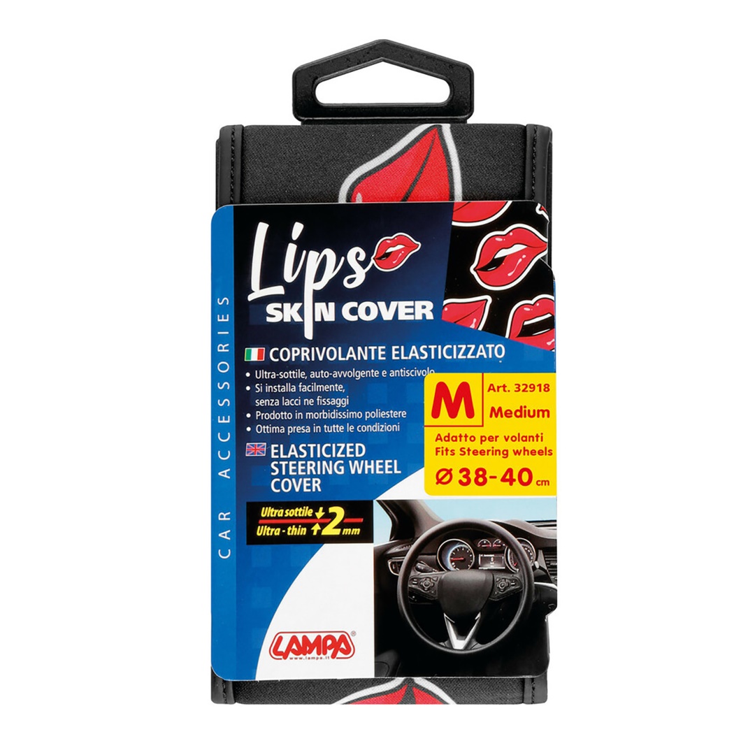 Εικόνα 3 από 3 — ΚΑΛΥΜΜΑ ΤΙΜΟΝΙΟΥ SKIN-COVER LIPS-LABBRA (ΧΕΙΛΗ) 38/40cm (M) ΜΑΥΡΟ ΕΛΑΣΤΙΚΟ ΠΟΛΥΕΣΤΕΡΙΚΟ 2mm ΠΑΧΟΣ