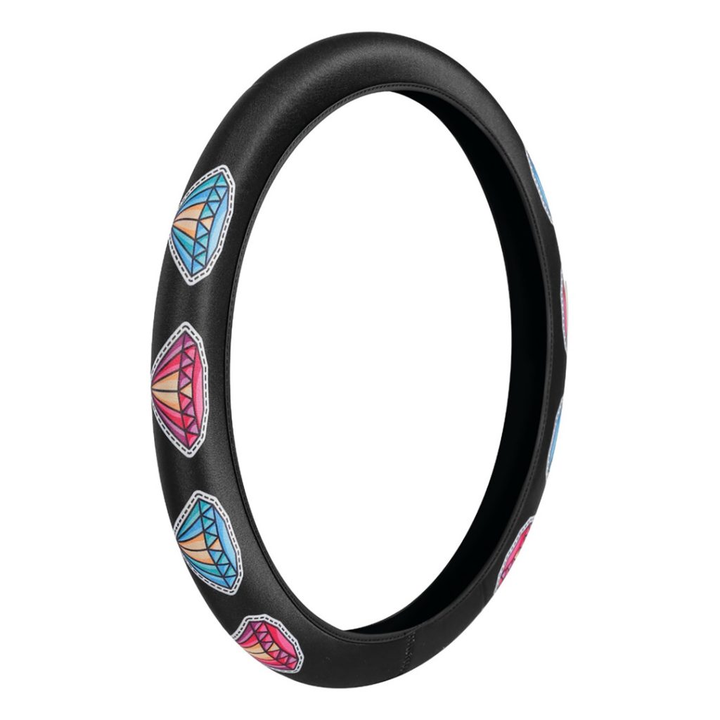 Εικόνα 1 από 3 — ΚΑΛΥΜΜΑ ΤΙΜΟΝΙΟΥ SKIN-COVER DIAMONT (ΔΙΑΜΑΝΤΙΑ) 35/37cm (S) ΜΑΥΡΟ ΕΛΑΣΤΙΚΟ ΠΟΛΥΕΣΤΕΡΙΚΟ 2mm ΠΑΧΟΣ