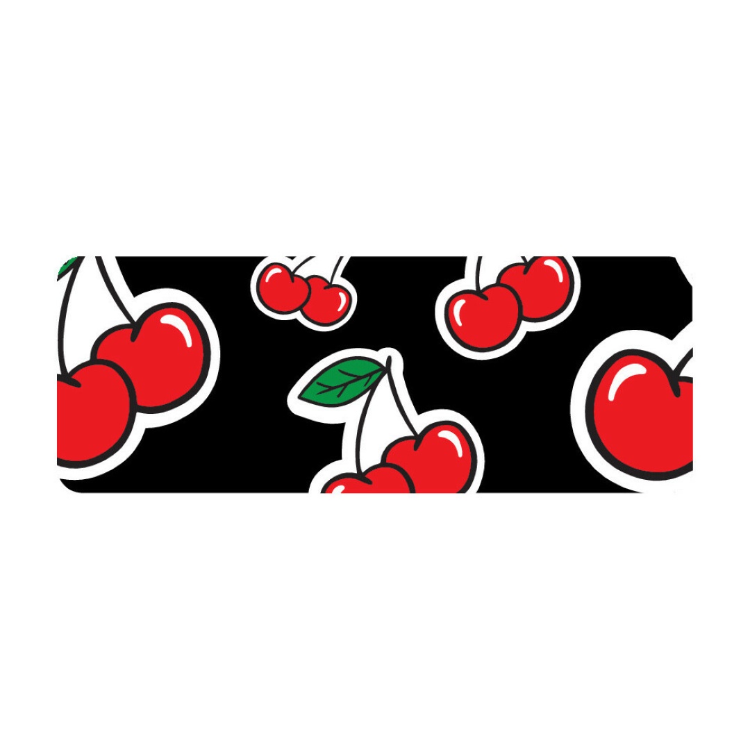 Εικόνα 2 από 3 — ΚΑΛΥΜΜΑ ΤΙΜΟΝΙΟΥ SKIN-COVER CHERRY-CILIEGE(ΚΕΡΑΣΙΑ) 38/40cm(M) ΜΑΥΡΟ ΕΛΑΣΤΙΚΟ ΠΟΛΥΕΣΤΕΡΙΚΟ 2mm ΠΑΧΟΣ