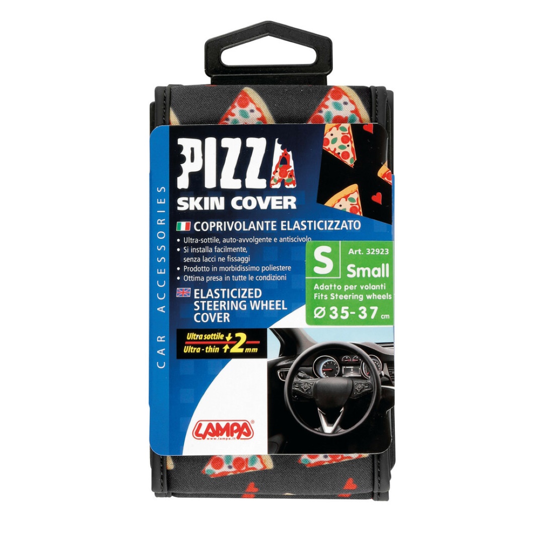 Εικόνα 3 από 3 — ΚΑΛΥΜΜΑ ΤΙΜΟΝΙΟΥ SKIN-COVER PIZZA (ΠΙΤΣΑ) 35/37cm (S) ΜΑΥΡΟ ΕΛΑΣΤΙΚΟ ΠΟΛΥΕΣΤΕΡΙΚΟ 2mm ΠΑΧΟΣ