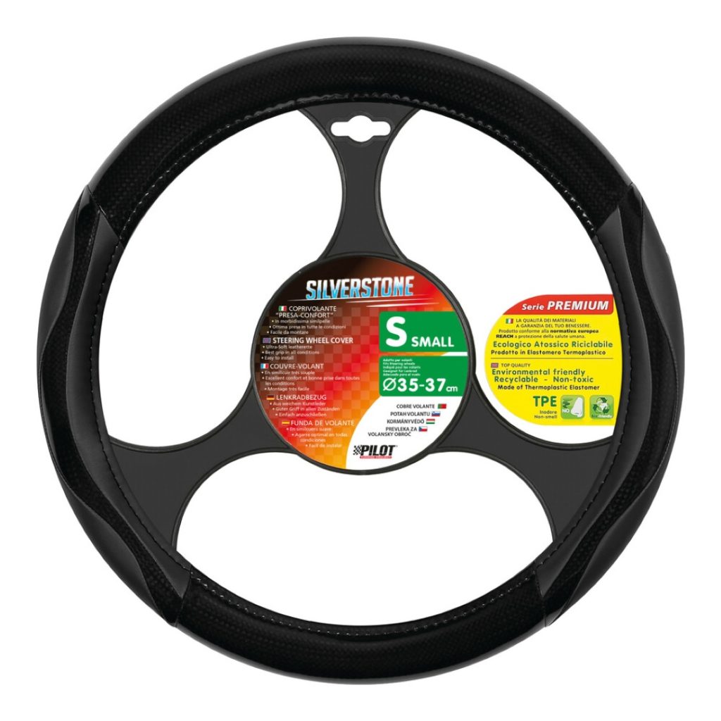 Εικόνα 1 από 1 — ΚΑΛΥΜΜΑ ΤΙΜΟΝΙΟΥ SILVERSTONE (S) 35/37cm CARBON /ΔΕΡΜΑΤΙΝΗ ΜΑΥΡΟ ΑΟΣΜΟ ECO-FRIENDLY