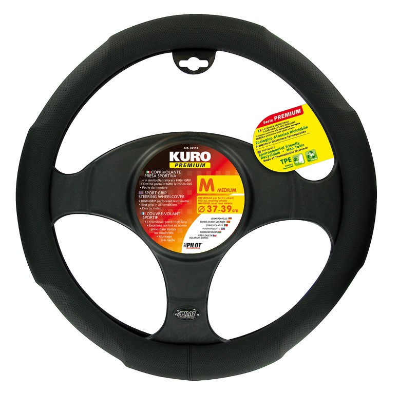 Εικόνα 1 από 2 — ΚΑΛΥΜΜΑ ΤΙΜΟΝΙΟΥ KURO PREMIUM M 37/39 cm ΜΑΥΡΟ ΑΠΟ ΑΟΣΜΟ, ΜΗ ΤΟΞΙΚΟ, ΟΙΚΟΛΟΓΙΚΟ ΚΑΙ ΑΝΑΚΥΚΛΩΣΙΜΟ ΔΙΑΤΡΗΤΟ TPE ΘΕΡΜΟΠΛΑΣΤΙΚΟ ΕΛΑΣΤΟΜΕΡΕΣ LAMPA – 1 ΤΕΜ.