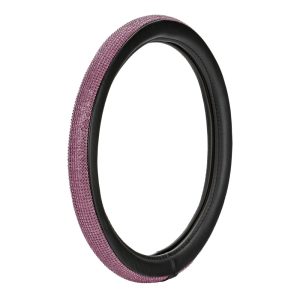 ΚΑΛΥΜΜΑ ΤΙΜΟΝΙΟΥ DIAMONDS PINK (S) 35/37cm ΣΥΝΘΕΤΙΚΟ ΔΕΡΜΑ SKEENTEX ΜΑΥΡΟ/POZ LAMPA - 1 ΤΕΜ.