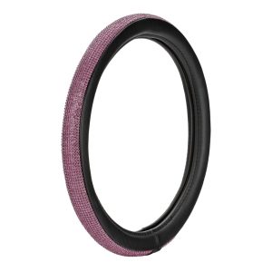 ΚΑΛΥΜΜΑ ΤΙΜΟΝΙΟΥ DIAMONDS PINK (Μ) 37/39cm ΣΥΝΘΕΤΙΚΟ ΔΕΡΜΑ SKEENTEX ΜΑΥΡΟ/POZ LAMPA - 1 ΤΕΜ.