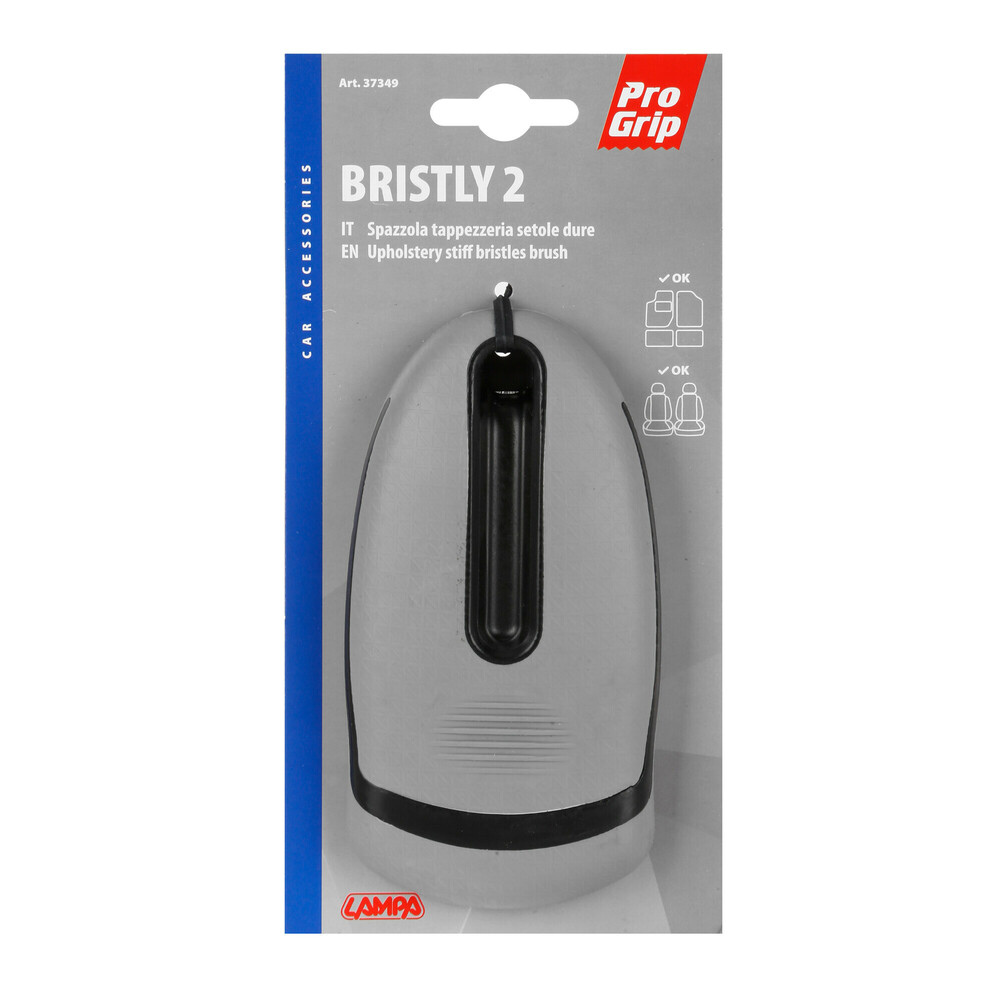 Εικόνα 3 από 3 — ΒΟΥΡΤΣΑ ΚΑΘΑΡΙΣΜΟΥ ΧΕΙΡΟΣ BRISTLY 2 PRO-GRIP ΚΑΤΑΛΛΗΛΗ ΓΙΑ ΚΑΘΙΣΜΑΤΑ/ΠΑΤΑΚΙΑ ΓΚΡΙ-ΜΑΥΡΟ LAMPA  – 1 ΤΕΜ.